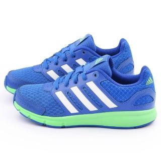 【Adidas】大童 透氣避震運動跑鞋(B23870-藍)