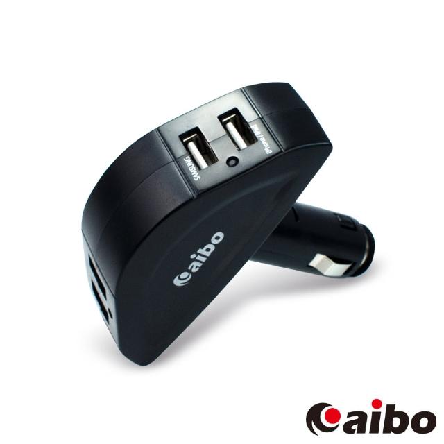 【aibo】AB434 USBx4埠 車用點菸器充電擴充座(4800mA)  