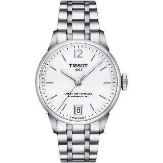 【TISSOT】杜魯爾系列機械動力80女錶(T0992071103700)