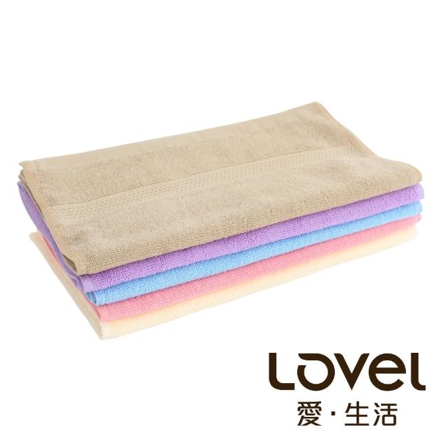 【LOVEL】嚴選六星級飯店素色純棉毛巾6件組(共5色)