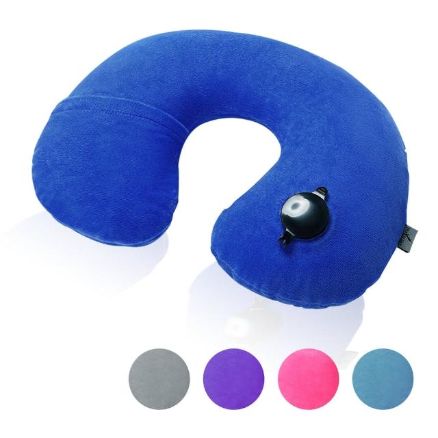 【藍色領域】可拆洗式護頸U型枕三件組-(五色可選)