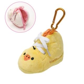 【San-X】拉熊簡單生活系列鞋子造型毛絨零錢包(Ｓ小雞)