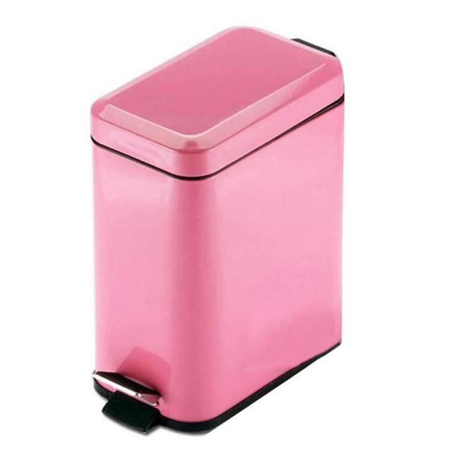 【PUSH! 居家生活用品】colourful液壓緩降方型垃圾桶 置物桶(5升I19)