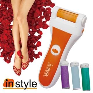 【instyle】快速滾輪去腳皮機-超值二入組(粉色+橘色)