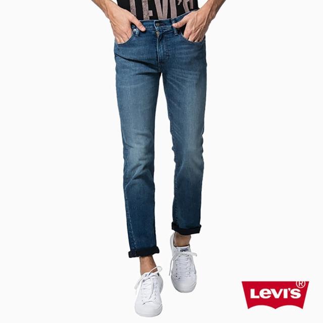 【Levis】東京街拍海報款 511 MOTION丹寧褲 水洗湛藍刷白