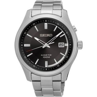 【SEIKO】Kinetic 紳士典雅人動電能腕錶(黑面/5M82-0AV0D)