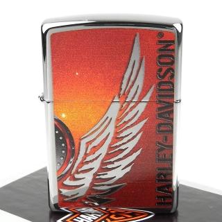 【ZIPPO】美系-哈雷-Harley-Davidson-翅膀圖案設計打火機