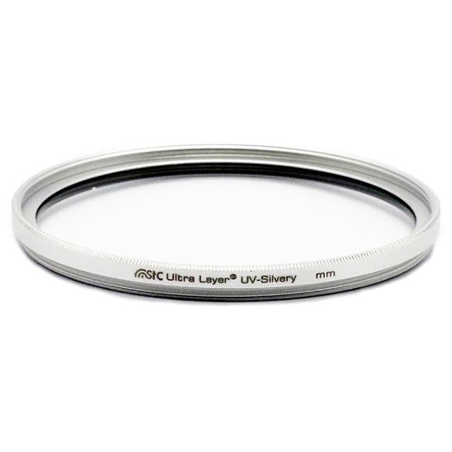 【STC】雙面長效防潑水膜 鋁框 抗UV 保護鏡(37mm 銀框)