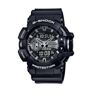 【CASIO 卡西歐 G-SHOCK 系列】超人氣款_潮流酷炫_多色雙顯男錶(GA-400GB)