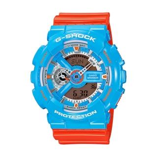 【CASIO 卡西歐 G-SHOCK 系列】熱賣超人氣_繽紛色彩_雙顯男錶(GA-110NC)