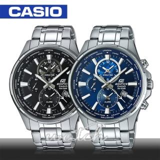 【CASIO 卡西歐 EDIFICE 系列】日系三眼多層次錶盤不鏽鋼_賽車錶(EFR-304D)