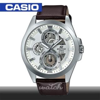 【CASIO 卡西歐 EDIFICE 系列】日系時尚_三眼多層次錶盤賽車錶(ESK-300L-7A)