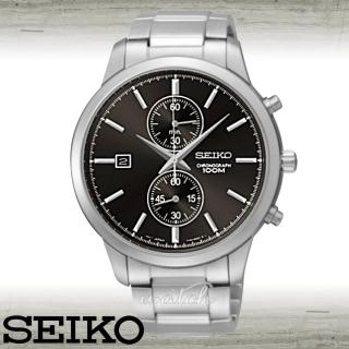 【SEIKO 精工】送禮首選_石英不鏽鋼男錶_4.2cm(SNN275P1)