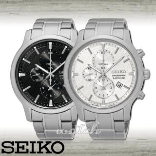 【SEIKO 精工】雜誌推薦款_經典不鏽鋼三眼男錶(SNDG65P1/SNDG67P1)