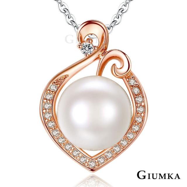 【GIUMKA】華貴富麗珍珠項鍊  精鍍玫瑰金  MN6031(玫金款)