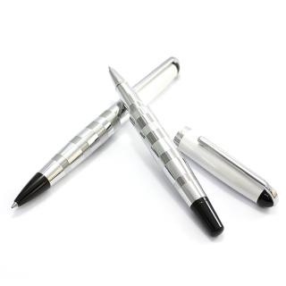 【MITIQUE美締克】Jupiter 幸運星系列 雙色細圈紋白夾原子筆&鋼珠筆禮盒組