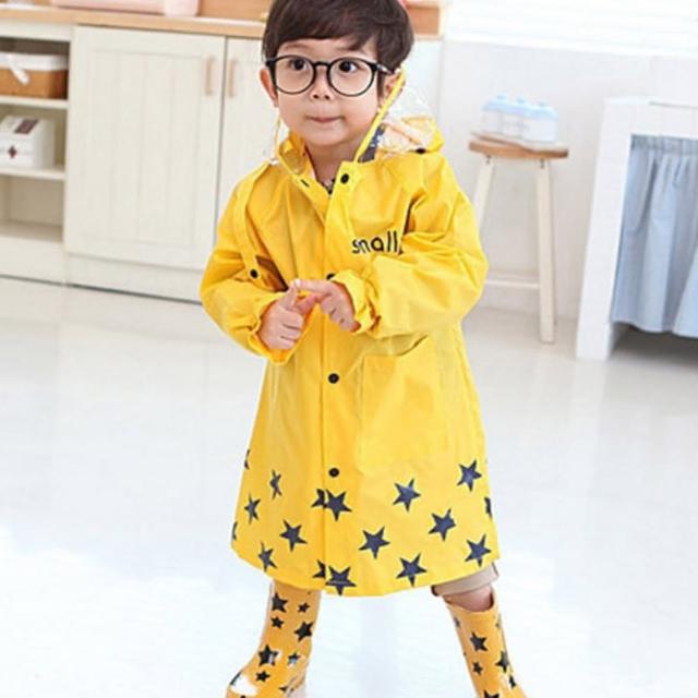 【親親寶貝】韓國熱銷動物樂園兒童雨衣黃斑馬/桃紅長頸鹿