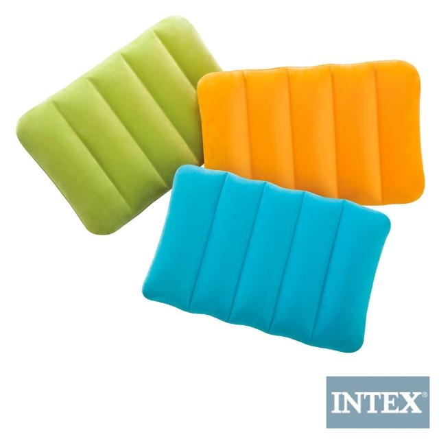 【INTEX】彩色充氣枕(3色隨機出貨)