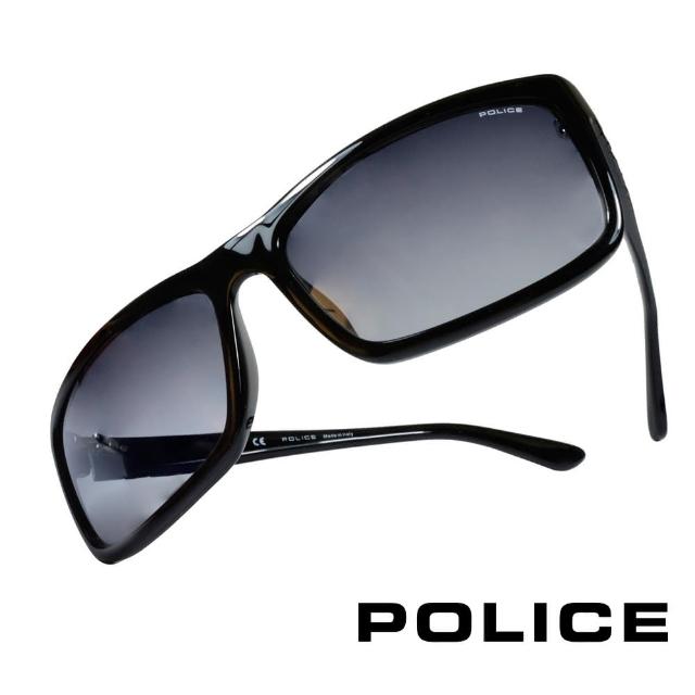 【POLICE】義大利警察都會款個性型男眼鏡-膠框(黑色-POS1883-0700)