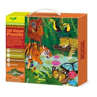 【Waynebook】4M 3D雨林世界(趣味拼圖)