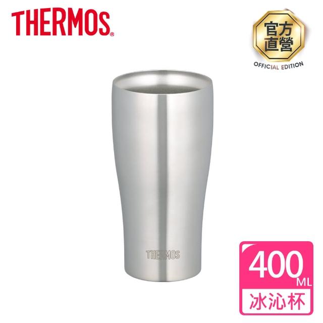 【THERMOS 膳魔師】不鏽鋼冰沁杯0.4L(JDA-400-S)