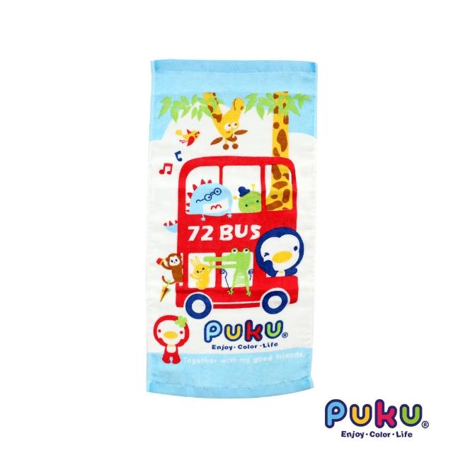 【PUKU藍色企鵝】PUKU BUS純棉毛巾-45-30cm