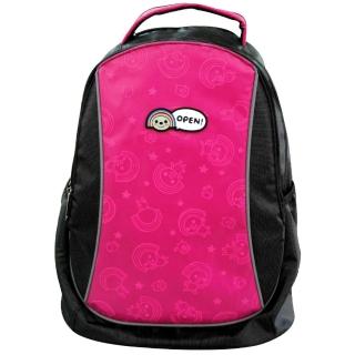 【OPEN!】多功能反光休閒護脊後背包(OP6071AB_桃)