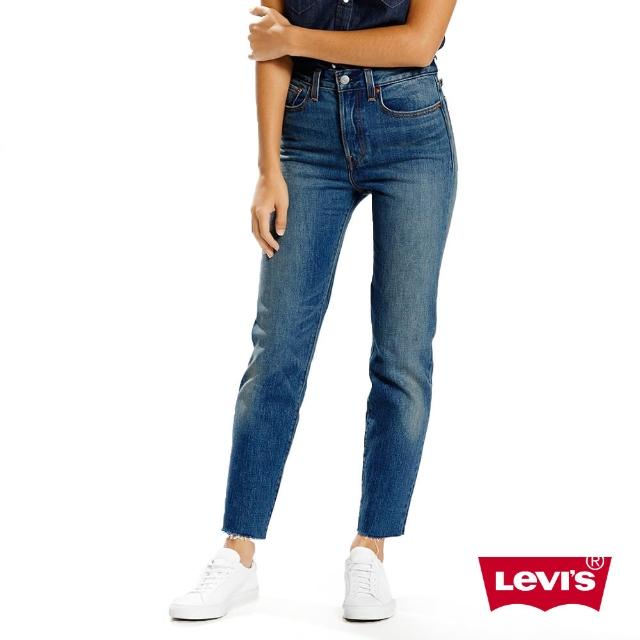 【Levis】WEDGIE女款修身窄管丹寧牛仔褲-水洗藍