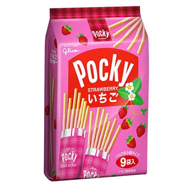 【Pocky格力高】9袋入百琪草莓棒(122.4g)
