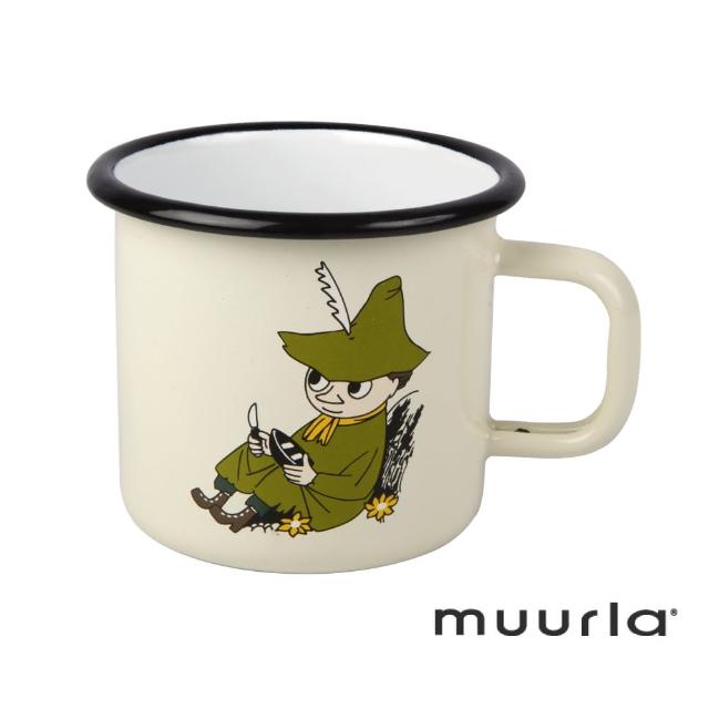 【芬蘭Muurla】阿金琺瑯馬克杯-370ml(muurla moomin 嚕嚕米 琺瑯杯 咖啡杯)