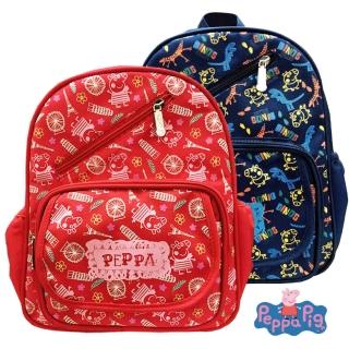【Peppa Pig 粉紅豬】圖騰兒童後背包_2-6歲(佩佩豬巴黎_PP5821A)