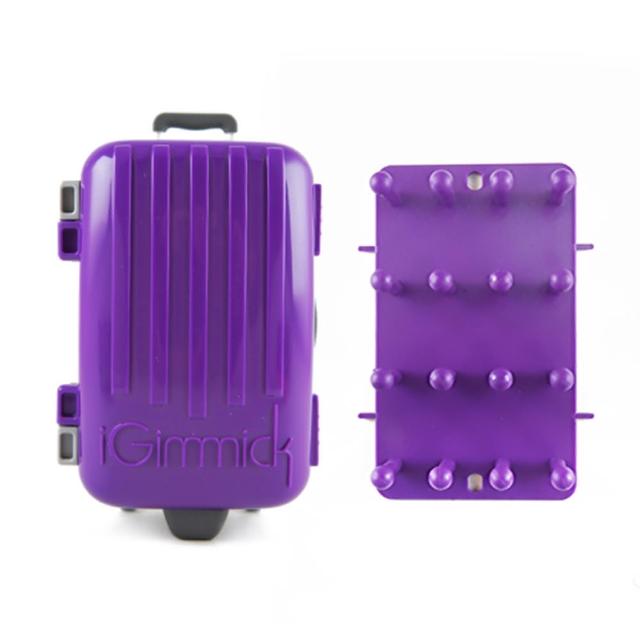 【iGimmick】3C線材收納盒- 紫色行李箱