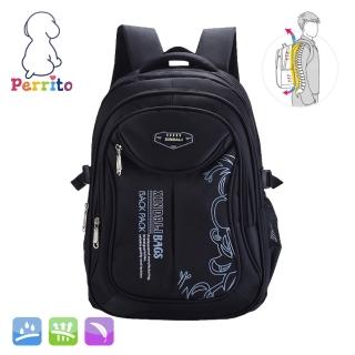 【Perrito】貝瑞童「核心護脊」兒童書包 - 黑色