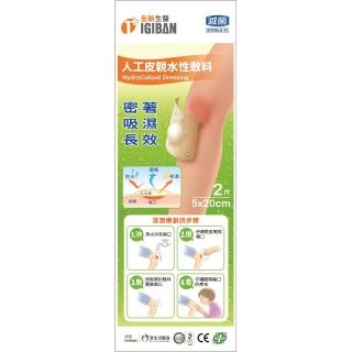 【全新生醫 IGIBAN 全新一級絆】人工皮 親水性敷料(滅菌 5x20cm 2片裝)