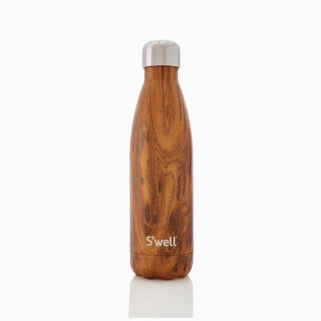 【Swell】Teakwood-17oz-美國時尚不鏽鋼保冷.保溫瓶500ml(WOOD COLLECTION)