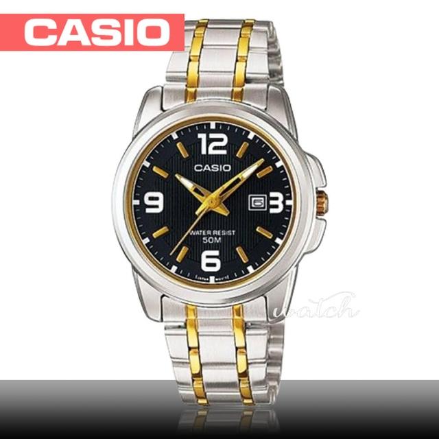 【CASIO 卡西歐】氣質女錶_日常生活防水_礦物玻璃__雙色不鏽鋼錶帶(LTP-1314SG)