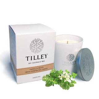 【Tilley百年特莉】香草香氛大豆蠟燭240g(附防塵蓋)