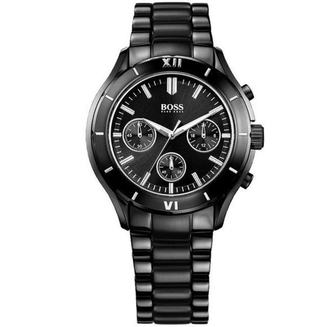 【Hugo Boss Black】簡約流線計時時尚腕錶(40MM/H1502284)