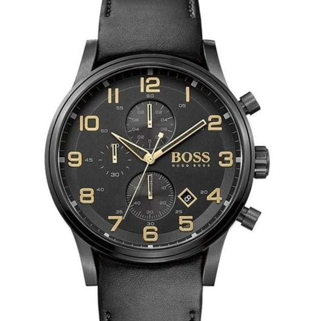 【Hugo Boss Black】紳仕風範計時運動腕錶(H1513274)