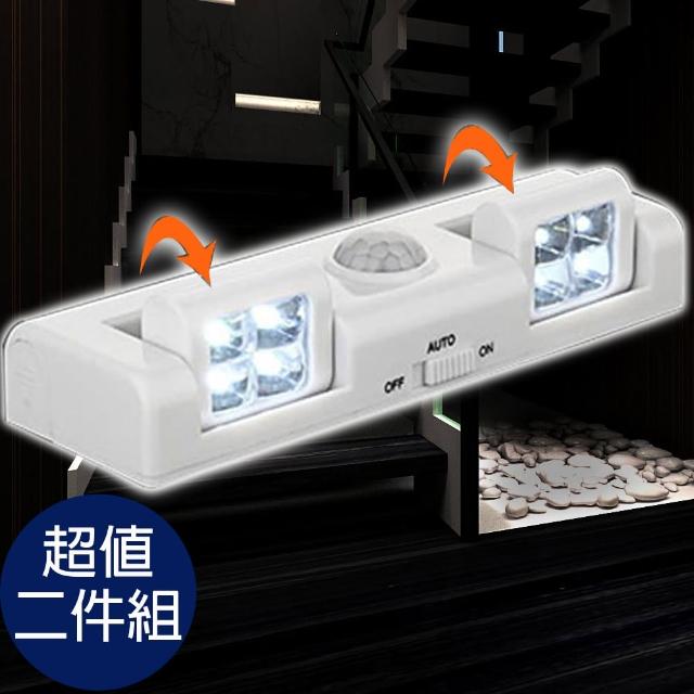 【I Fun】旋轉式LED感應燈-二件組(感應燈)