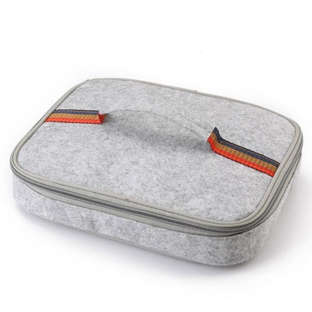 【PUSH! 餐具用品】保溫飯盒便當盒保溫提袋1入小號(E89)