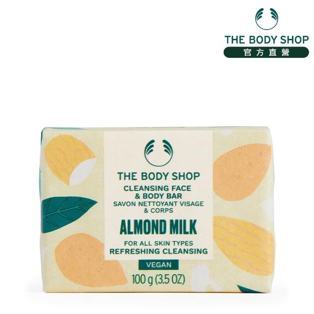 【The Body Shop】杏奶花蜜滋養潔膚皂(100G)