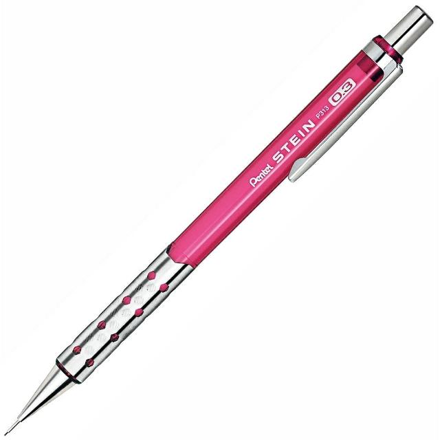 【PENTEL】百點XP313-CP自動鉛筆0.3粉紅