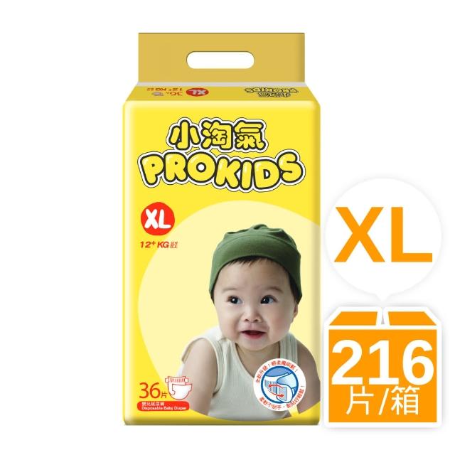 箱購-小淘氣透氣乾爽嬰幼兒紙尿褲XL(36片X6包)