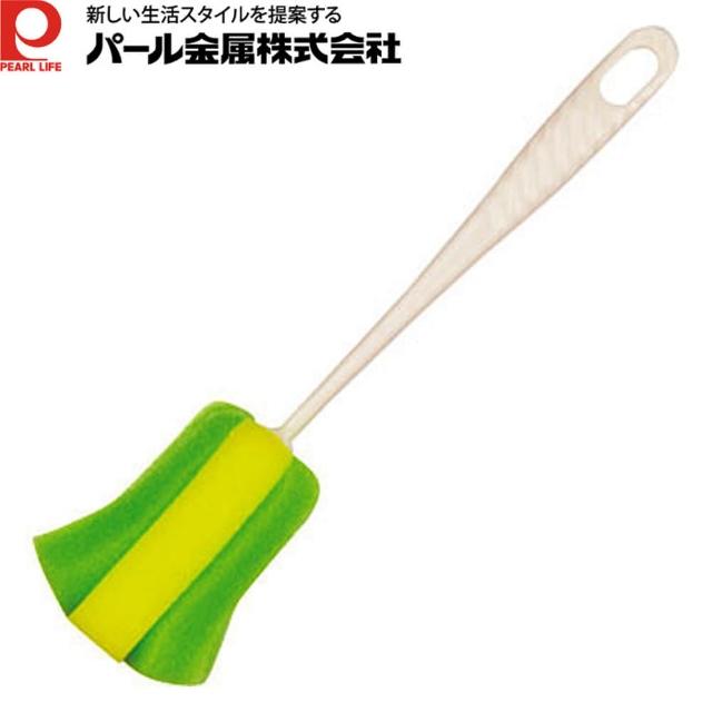 【日本PEARL】廣口保溫瓶清潔刷(綠色)