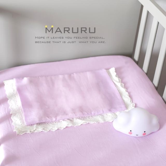 【MARURU】日本製嬰兒床單 木槿紫 70x130(日本製嬰兒寶寶baby床單-適用70x130嬰兒床墊)