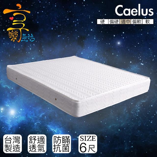 【享樂生活】凱盧斯防瞞抗菌獨立筒床墊(雙人加大6X6.2尺)
