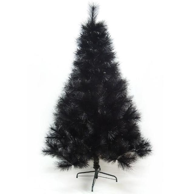 【摩達客】台灣製4呎-4尺 120cm 時尚豪華版黑色聖誕樹 裸樹(不含飾品 不含燈)
