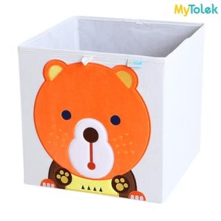 【MyTolek 童樂可】藏寶盒-熊胖(收納布箱)  MyTolek 童樂可