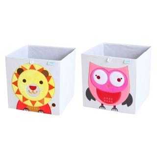 【MyTolek童樂可】藏寶盒 2件組-獅子+貓頭鷹(收納小幫手 IKEA組合櫃適用)  MyTolek 童樂可